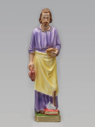 St Joseph the Worker plaster statue 30cm