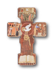 Confirmation Gold-foiled Wooden Cross 
        120 x 90 mm
