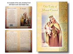 Prayer Leaflet Our Lady of Mt. Carmel