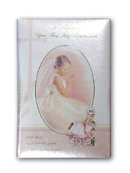 First Communion Padded Keepsake Booklet - Girl