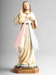 Divine Mercy Resin Statue 12 cm