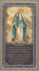 Gold Foil Wood Prayer Plaque - Memorare