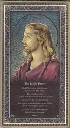 Gold Foil Wood Prayer Plaque - Lord's Prayer