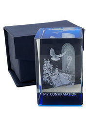 Confirmation Laser Crystal Block - 6 x 4 x 4cm