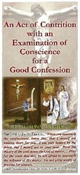 An Act of Contrition with an Examination of Conscience for a Good Confession Leaflet