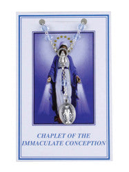 Chaplet of the Immaculate Conception - Prayer Card and Beads