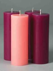 Advent Candles Set - 14.2 x 5 cm (6 x 2")