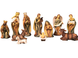 Nativity Set Resin - 12 piece - 11.2cm