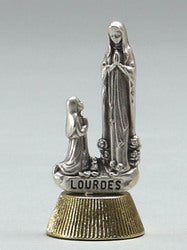 Our Lady of Lourdes Metal Magnetic Statuette 5cm