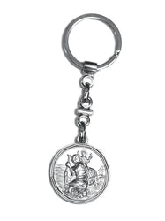 St Christopher Medal Keyring