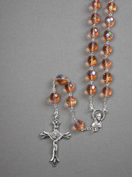 Large Pink Glass Rosary