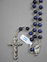 Genuine Lapis Lazuli Rosary Beads - made in Italy