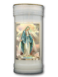 Devotional Candle Our Lady of Grace 16 x 6.2cm