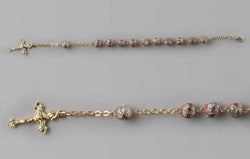 Ceramic Rosary Bracelet Pink