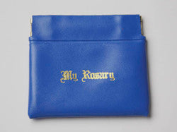 Push Pocket Rosary Purse - Blue