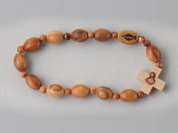 Wood Rosary Bracelet