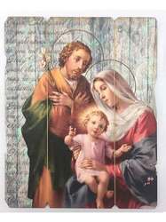 Vintage plaque Holy Family